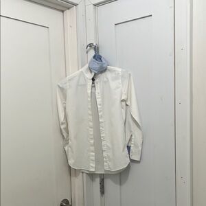 Equestrian Kids White Button Down Show Shirt